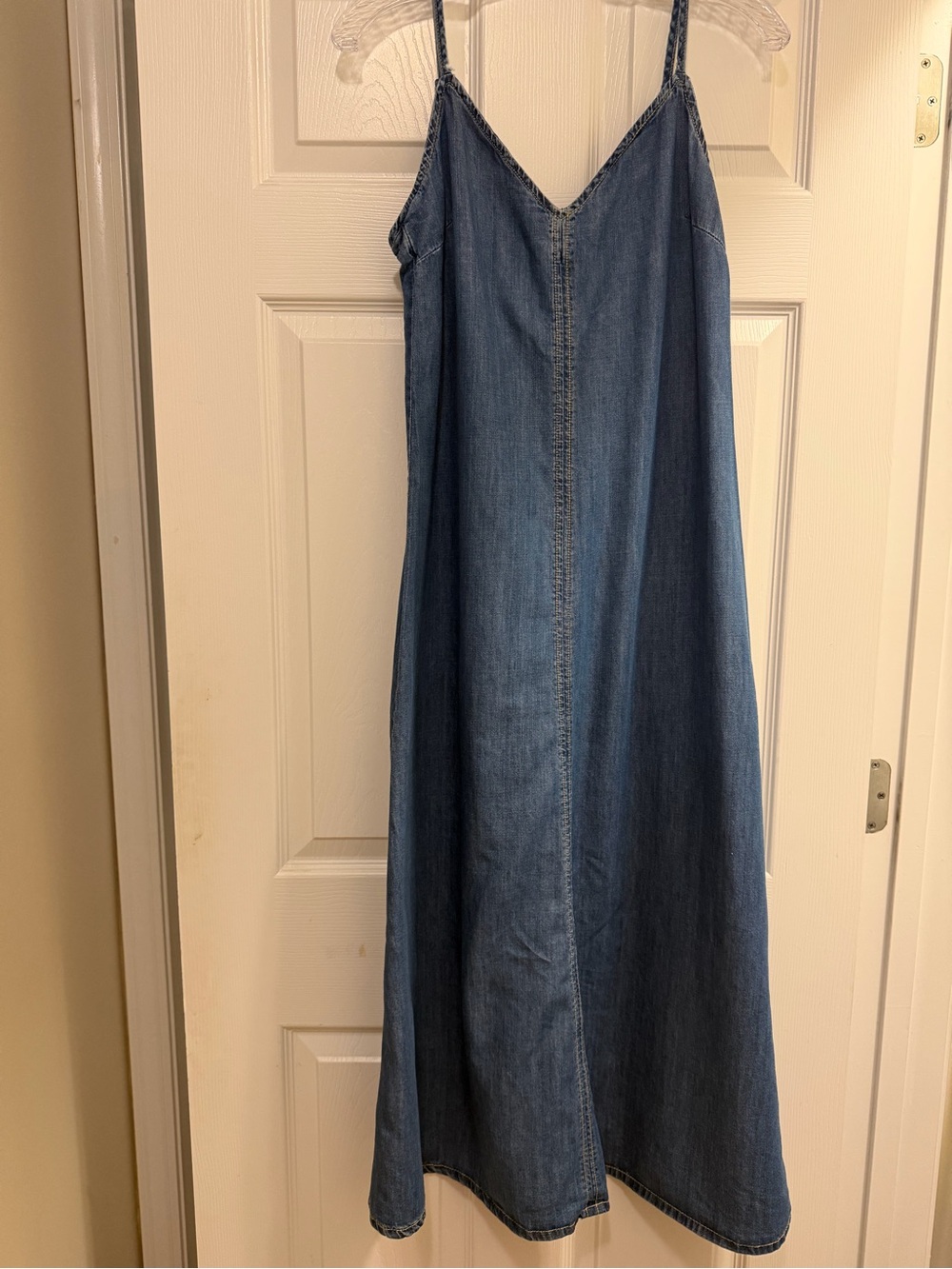 Zara Blue Denim Slip Dress